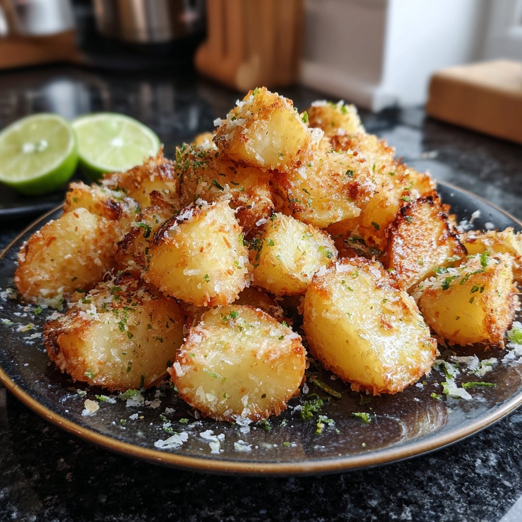 Coconut Lime Airfryer Potatoes