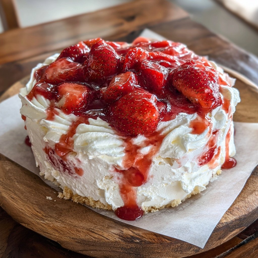Strawberry Cheesecake Fluff Dessert