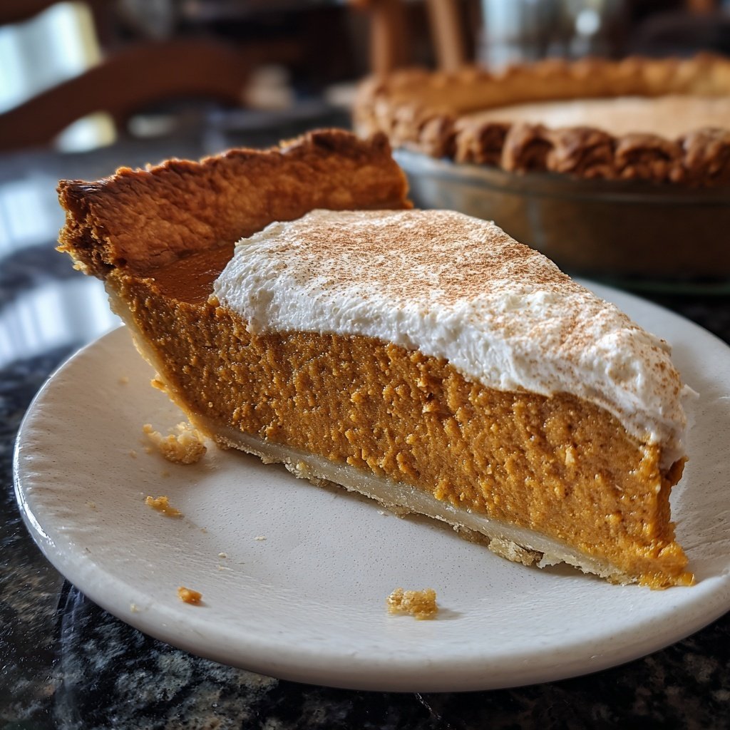 Festive Spiced Pumpkin Pie