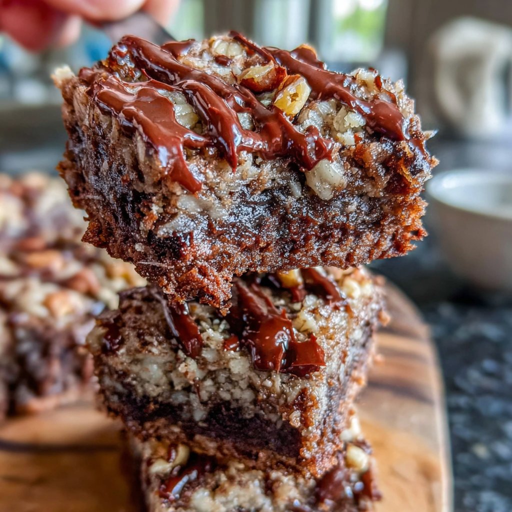 Nutty Oatmeal Brownies