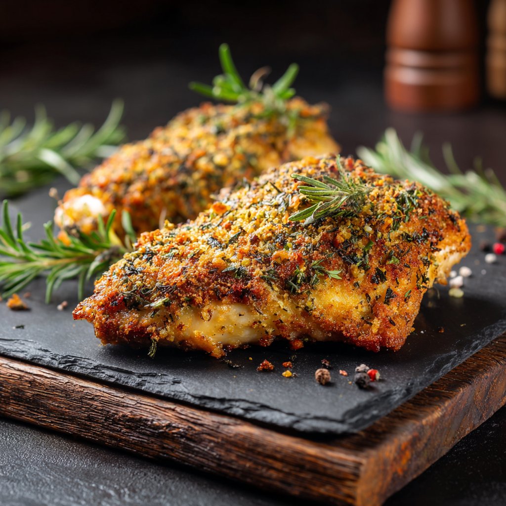 Herb Crusted Baked Chicken