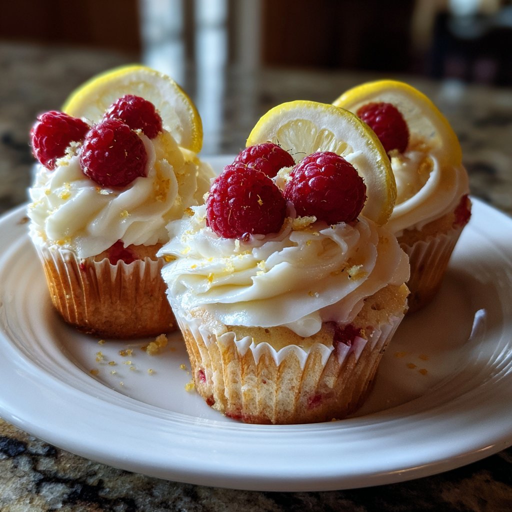 Lavish Raspberry Lemon Cupcakes